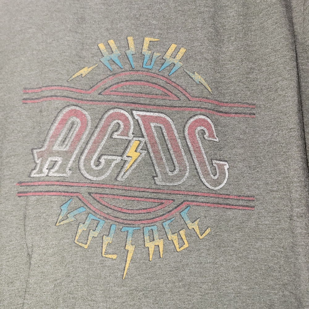 Band Tee AC/DC High Voltage Lucky Brand Gray Graphic Tee